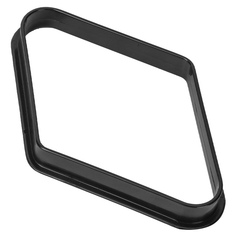 GSE Games & Sports Expert Black Plastic Billiard 8-Ball Triangle Racks or 9-Ball Diamond Pool Ball Racks Fit Standard 2-1/4" Billiard Pool Balls (9 Ball Diamond) - Image 1
